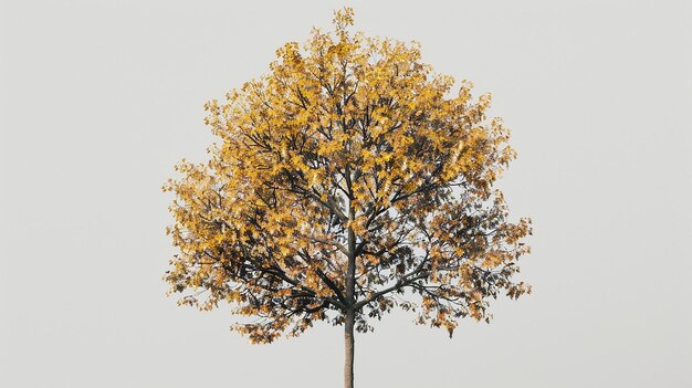 Minimalist Autumn Tree