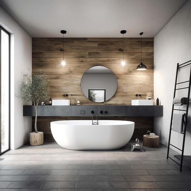 minimalist bathroom interior