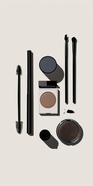 Photo minimalist beauty layout makeup routine