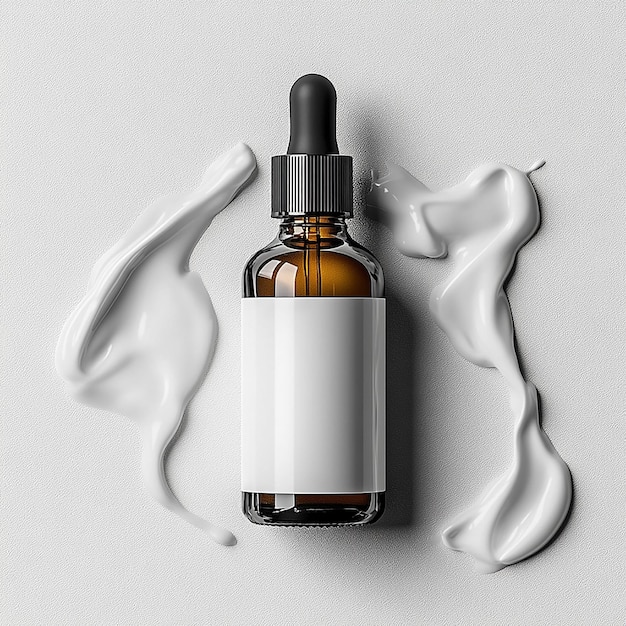 Photo minimalist beauty product bottle mockup photo