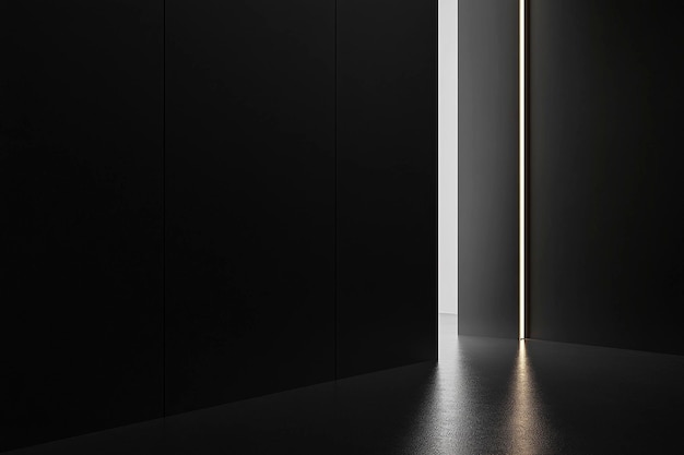 Photo minimalist black background with soft lighting perfect for design and product showcase