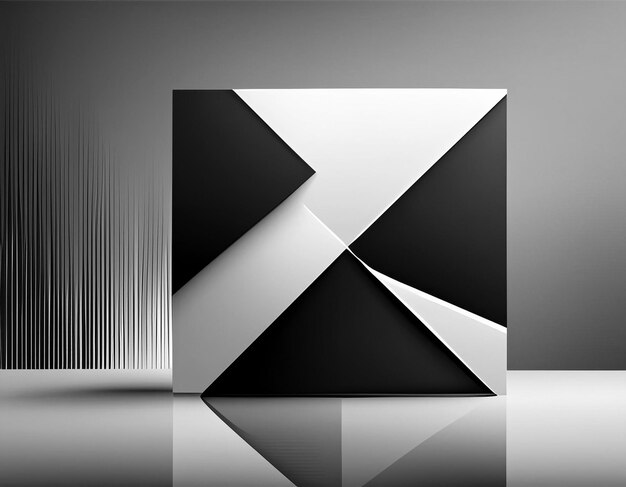 Photo minimalist black and white geometric design