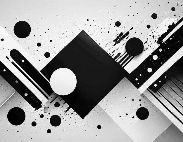 Photo minimalist black and white geometric design