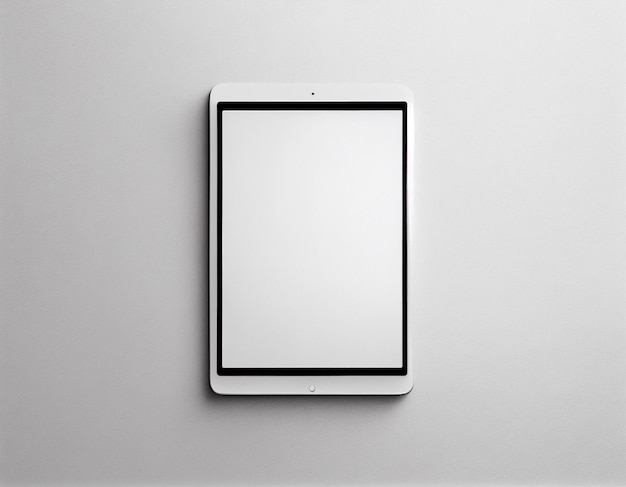 Minimalist Blank iPad Tablet Mockup Scene Created with Generative AI