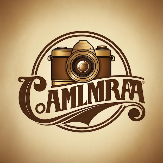 Photo minimalist camera logo design