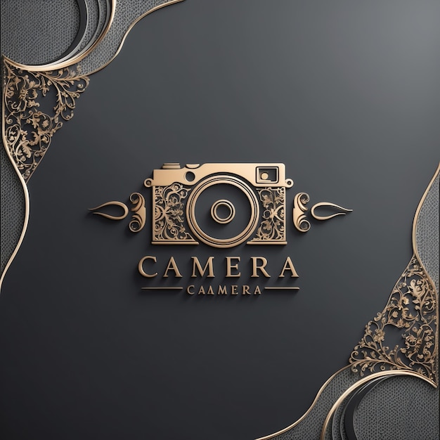 Photo minimalist camera logo design