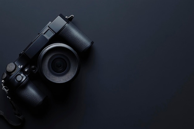 Minimalist Camera Mockups A Stylish Black Design for Modern Branding