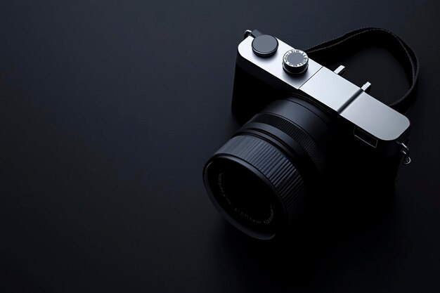 Minimalist Camera Mockups A Stylish Black Design for Modern Branding