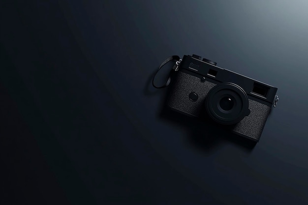 Minimalist Camera Mockups A Stylish Black Design for Modern Branding