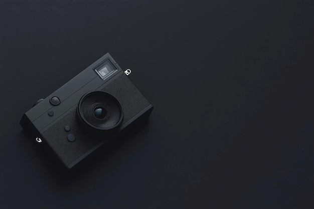 Photo minimalist camera mockups a stylish black design for modern branding