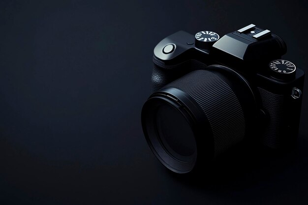 Minimalist Camera Mockups A Stylish Black Design for Modern Branding