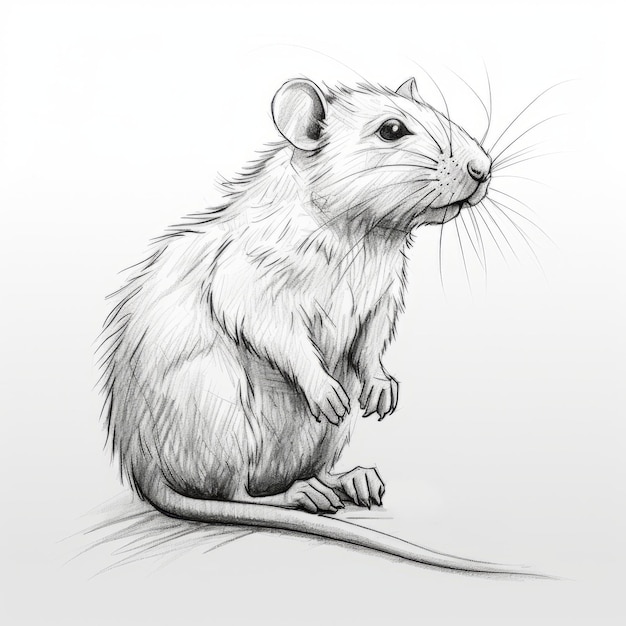 Minimalist Cane Rat Line Art An Easy Drawing Guide