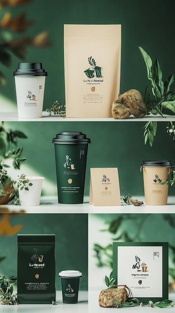 Minimalist Coffee Brand Mockup