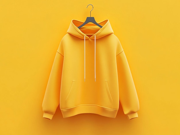 Minimalist colored hoodie mockup