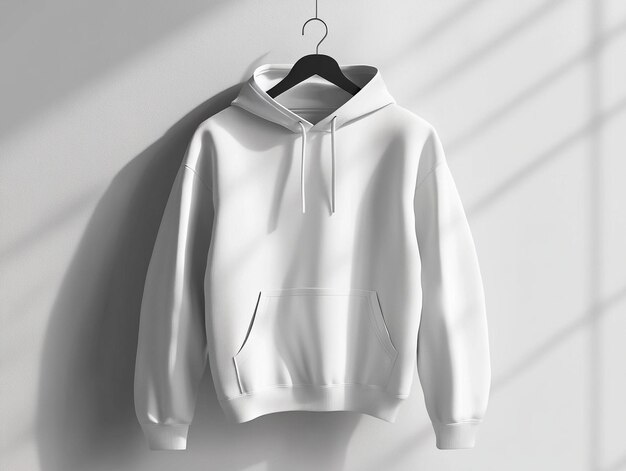 Photo minimalist colored hoodie mockup