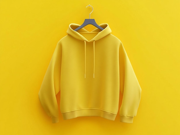 Minimalist colored hoodie mockup