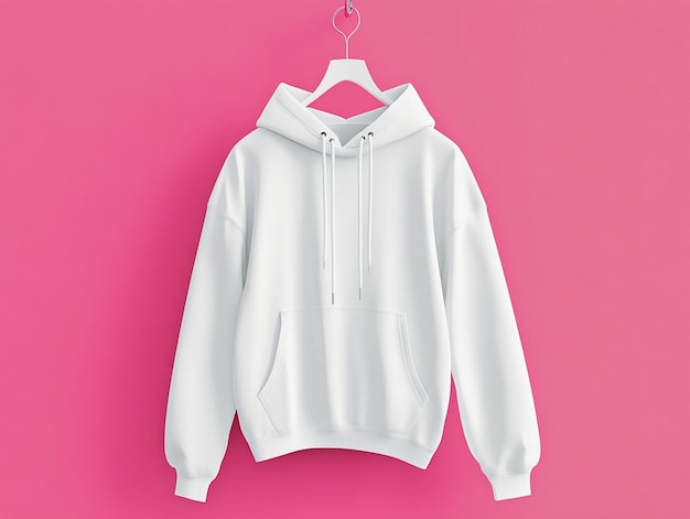 Minimalist colored hoodie mockup