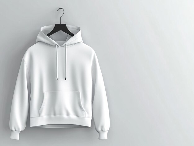 Photo minimalist colored hoodie mockup