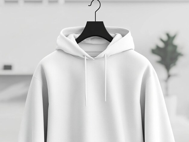 Photo minimalist colored hoodie mockup