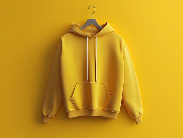 Minimalist colored hoodie mockup