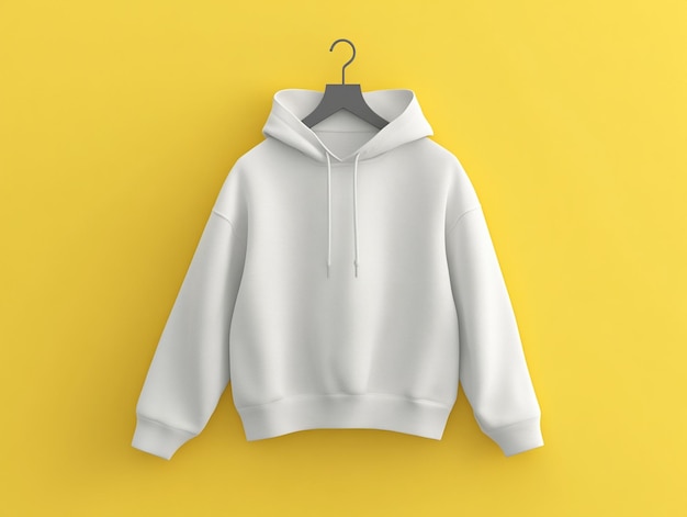 Minimalist colored hoodie mockup