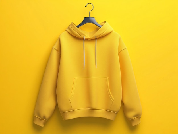 Minimalist colored hoodie mockup