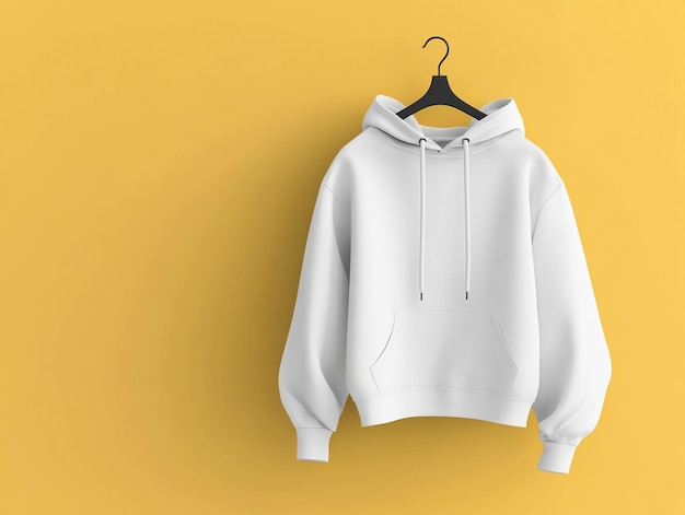 Minimalist colored hoodie mockup