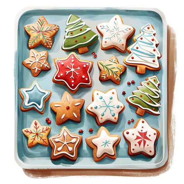 Photo minimalist_cookie_tray_festive_cookies