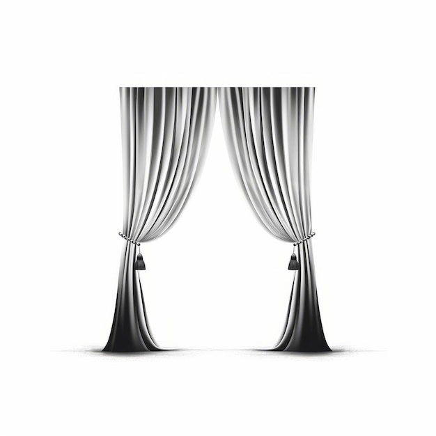 Minimalist Curtain Illustration