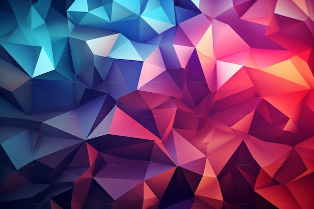 Minimalist d triangle background with vibrant colors abstract geometric sleek high resolution