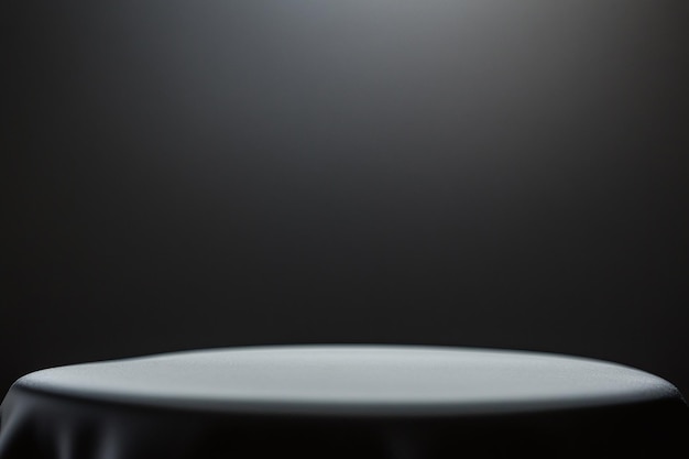 Minimalist Dark Empty Space with Soft Lighting for Product Presentation