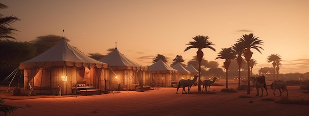 Minimalist Desert Hotel Tropical Resort Design Architectural Visualization in