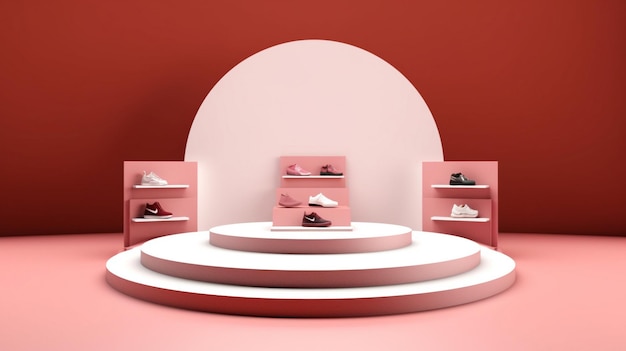 Minimalist design for product podium