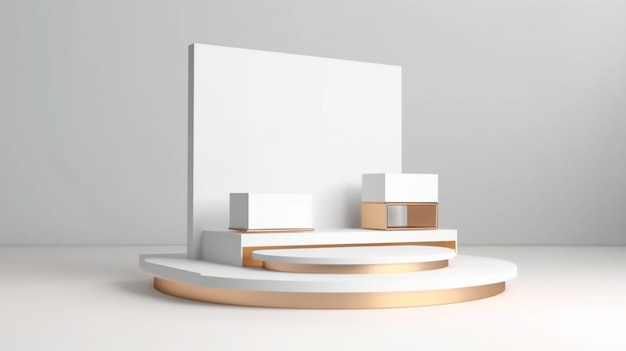 Minimalist design for product podium