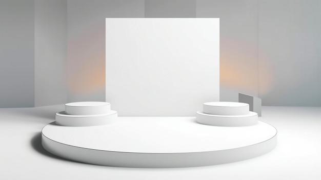 Minimalist design for product podium