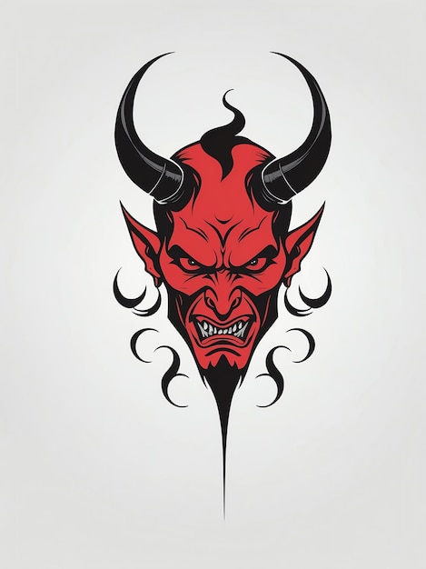 Minimalist Devil Tattoo Art for Body Ink