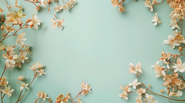 Photo minimalist floral background