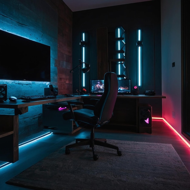 A minimalist gamer furniture