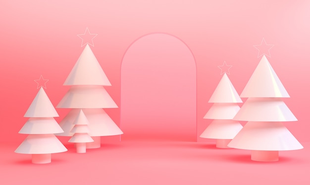 Minimalist Geometric Christmas Themes scene 