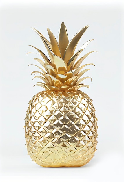 minimalist gold pineapple