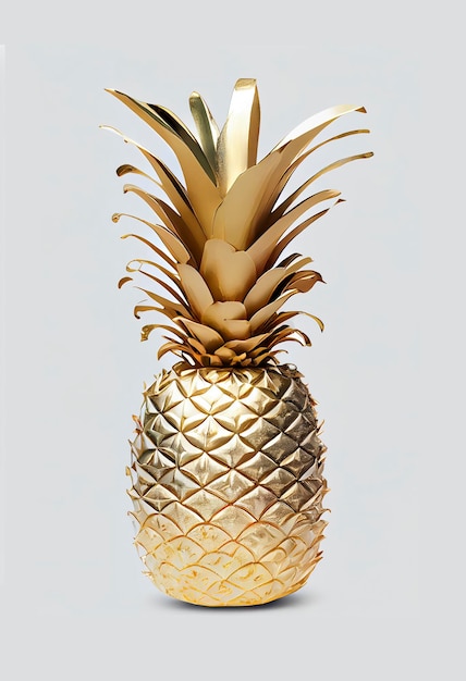 minimalist gold pineapple