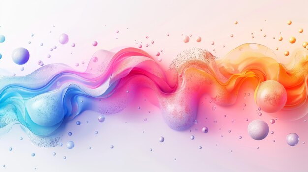 Minimalist Gradient Blobs Soft colorful blobs with gradient fills on white backgrounds emphasizing simplicity and color harmony