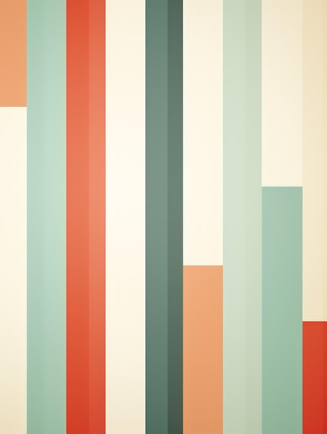 Minimalist Graphic Art Design in Pastel Colors AI Generated 3D Image