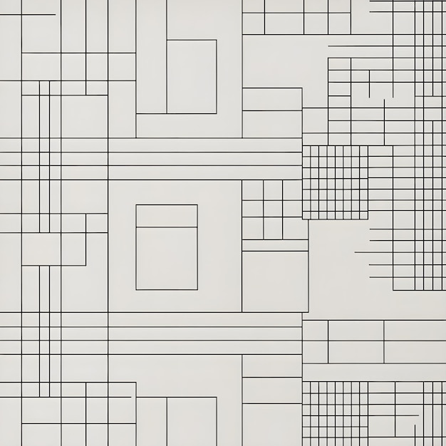 Photo minimalist grid fabric pattern with monochrome palette