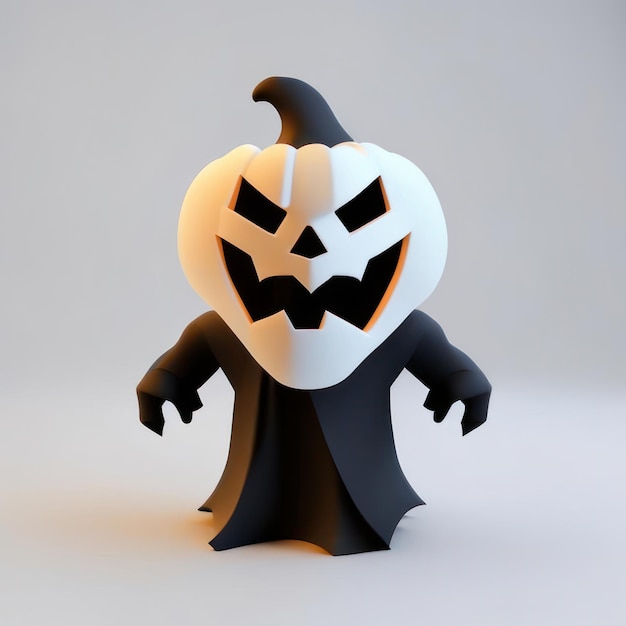 Minimalist halloween character Generative AI