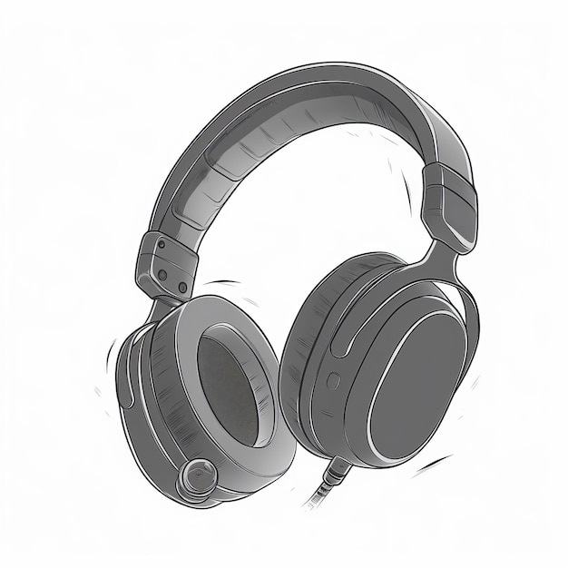 Minimalist Headset Illustration