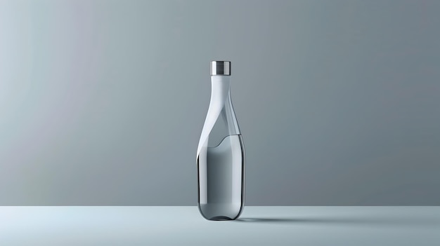 Minimalist HimalayanInspired Mineral Water Bottle Design for Premium Packaging