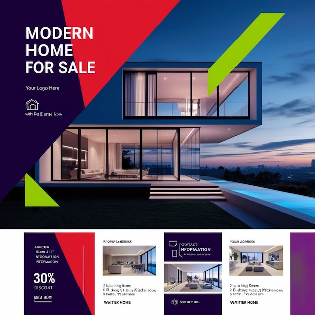 Minimalist Home Sale Flyer for Real Estate Marketing