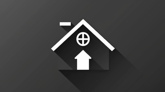 Photo minimalist house icon