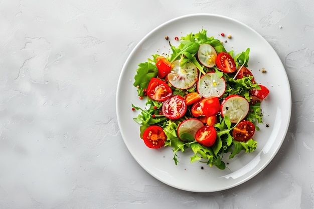 Minimalist Image of a Healthy Plate of Food